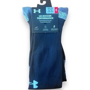 Under Armour Soccer Performance Socks Black Size Large Over the Calf ArmourGrip